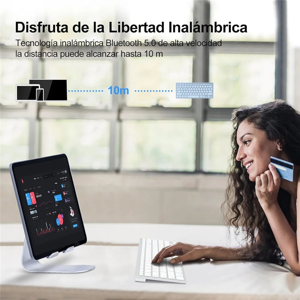 X5 (SP) Spanish Universal Wireless Bluetooth-compatible Keyboard for Smart Phone / Tablet - 7