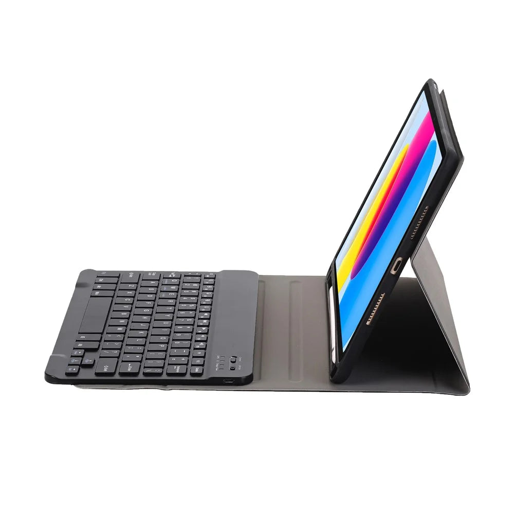 A07B For iPad 9.7-inch (2017) / (2018) / iPad Pro 9.7 inch (2016) / Air 2 / Air (2013) Bluetooth-compatible Keyboard Case with Pen Slot - Black - 4