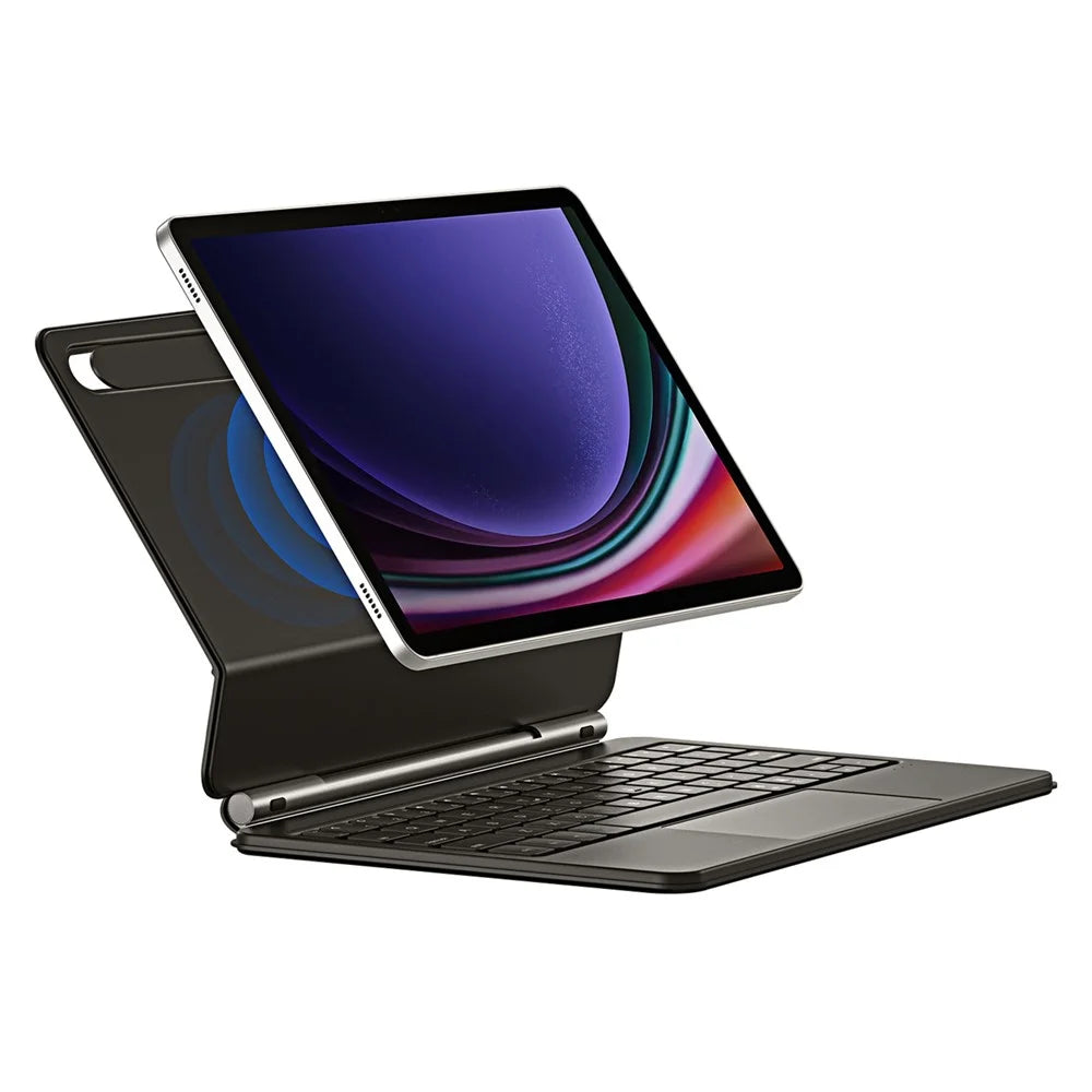 DUX DUCIS For Samsung Galaxy Tab S10 Lite / S10 FE / S9 FE / S9 / S8 / S7 Floating Magnetic Keyboard Leather Tablet Case - 1