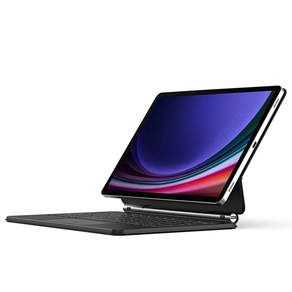 DUX DUCIS For Samsung Galaxy Tab S10 Lite / S10 FE / S9 FE / S9 / S8 / S7 Floating Magnetic Keyboard Leather Tablet Case - 2