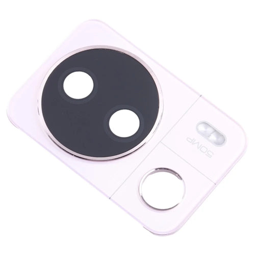 For Xiaomi 13 Lite OEM Back Camera Lens Holder Cover with Glass Part (without Logo) - Pink - 1