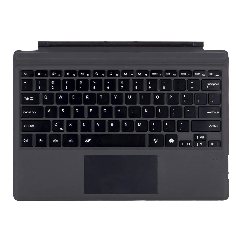 1089D-C For Microsoft Surface Pro 3 / 4 / 5 / 6 / 7 / 7+ Magnetic Absorption Backlit Bluetooth-compatible Tablet Keyboard - Black - 1