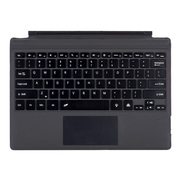 1089D-C For Microsoft Surface Pro 3 / 4 / 5 / 6 / 7 / 7+ Magnetic Absorption Backlit Bluetooth-compatible Tablet Keyboard - Black - 1
