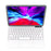 BENWIS ID-MKB For iPad (2025) / 10.9 (2022) Magnetic Suspension Keyboard Leather Tablet Stand Case - White - 3