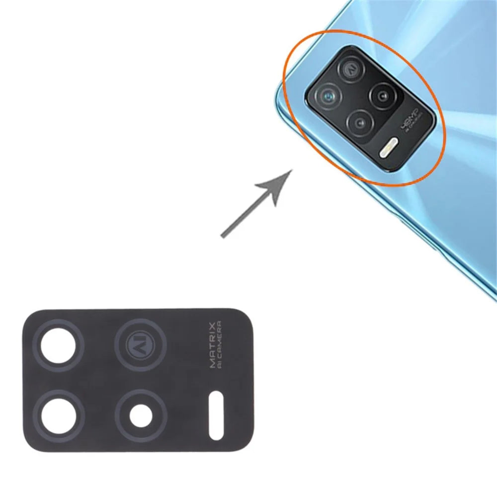 For Realme 8 5G RMX3241 Rear Back Camera Lens Cover Replacement Part (without Logo) - 3