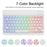 SK-A9+RGB For Samsung Galaxy Tab A9+ SM-X210 / X216 / X218 Leather Tablet Case with Detachable RGB Backlit Keyboard - Sky Blue - 3