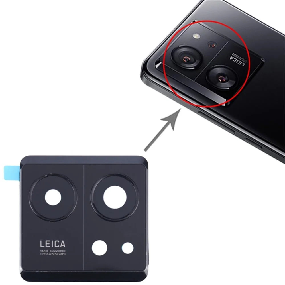 For Xiaomi 13T / 13T Pro OEM Back Camera Lens Holder Cover with Glass Part (without Logo) - 3