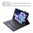 LX-P11 For Lenovo Tab P11 Pro Gen 2 11.2" (2022) Tablet Cover Touchpad Bluetooth-compatible Keyboard Leather Case - Black - 3