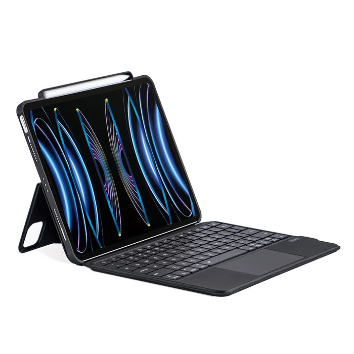 5206D-3A For iPad (2025) / 10.9 (2022) Super Thin Bluetooth-Compatible Keyboard Tablet Protective Case - Black - 3