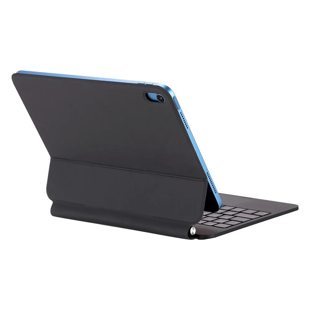 X8 For iPad (2025) / 10.9 (2022) Magnetic Leather Tablet Case Bluetooth-Compatible Keyboard with Touchpad - Black - 5