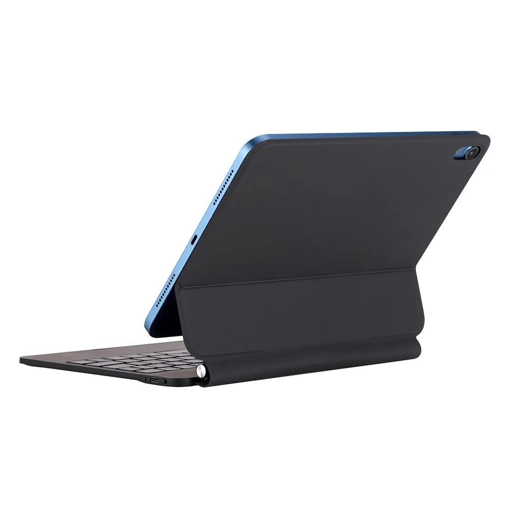 X8 For iPad (2025) / 10.9 (2022) Magnetic Leather Tablet Case Bluetooth-Compatible Keyboard with Touchpad - Black - 6