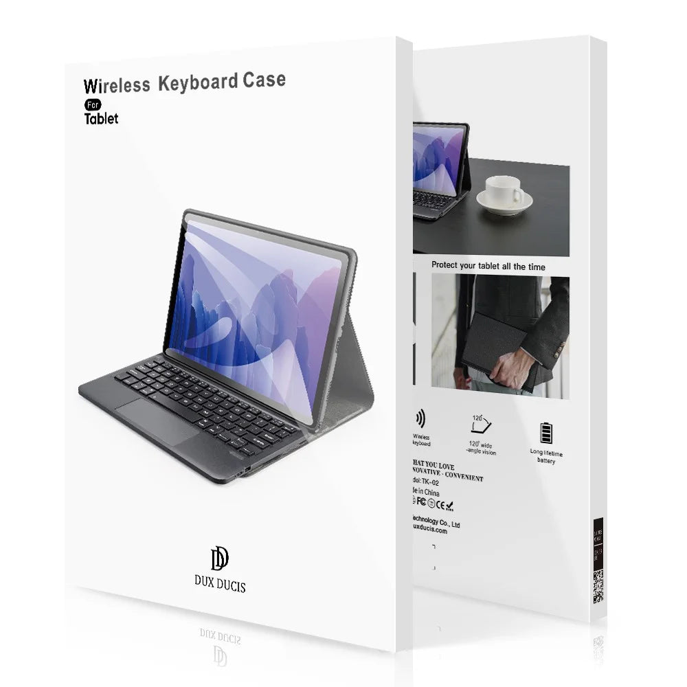 DUX DUCIS For iPad Pro 13 (2025) / 13 (2024) Bluetooth-compatible Keyboard + Anti-Drop PU Leather Tablet Case - 7
