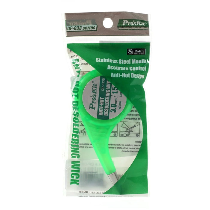 PRO'SKIT DP-033D Anti-Hot Desoldering Wick 3MM x 1.5M - 6