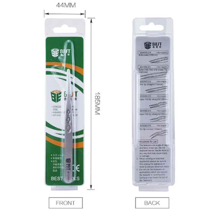 BEST Anti-static Precision Stainless Steel Matte Tweezers - BT231SA - 5