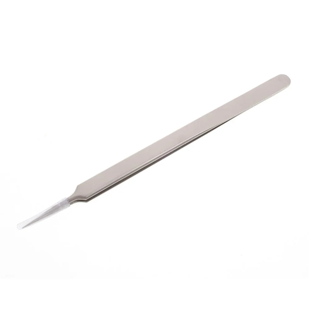 SUNSHINE ST-14 High Strength Metal Long Pointed Tip Tweezers - 2