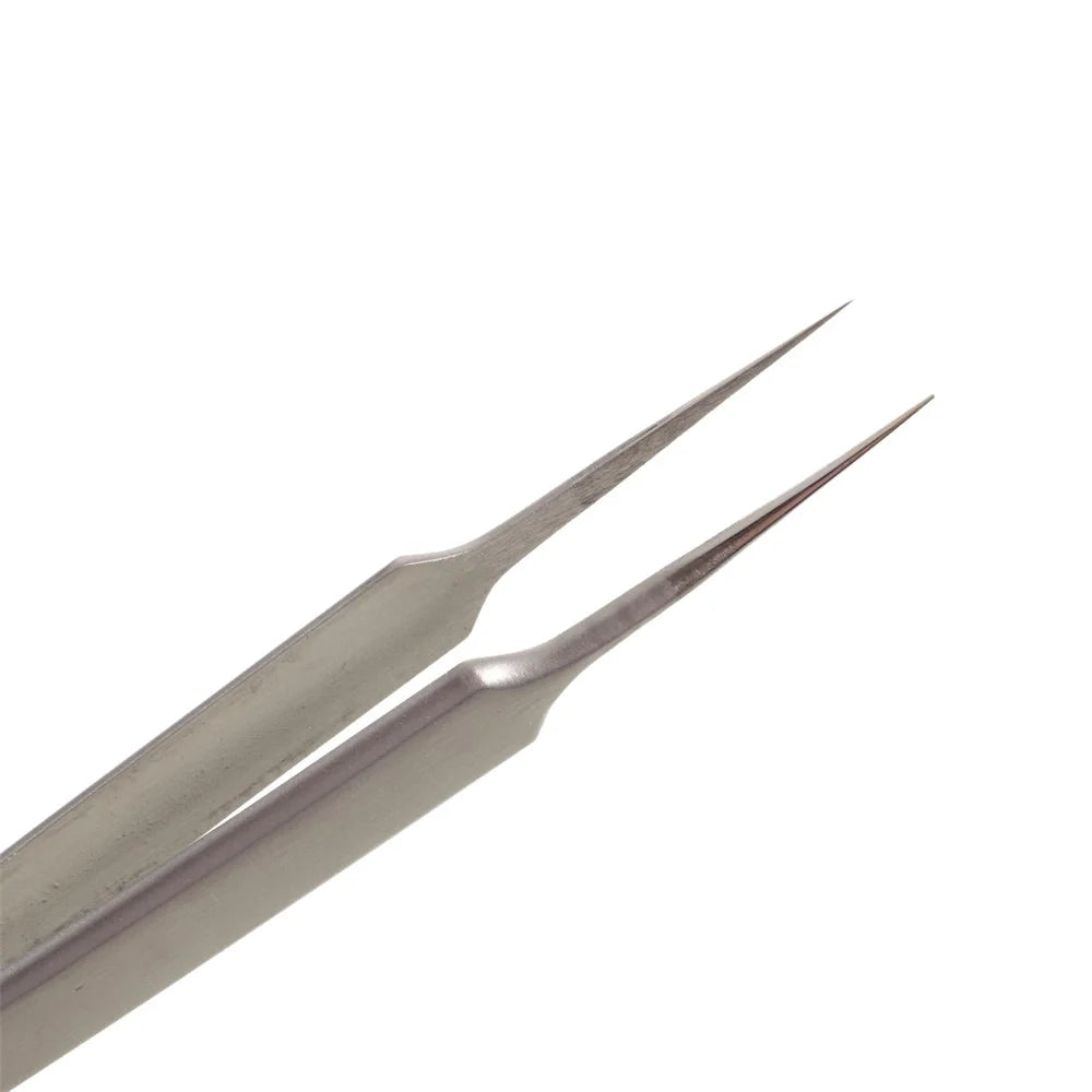 SUNSHINE ST-14 High Strength Metal Long Pointed Tip Tweezers - 4