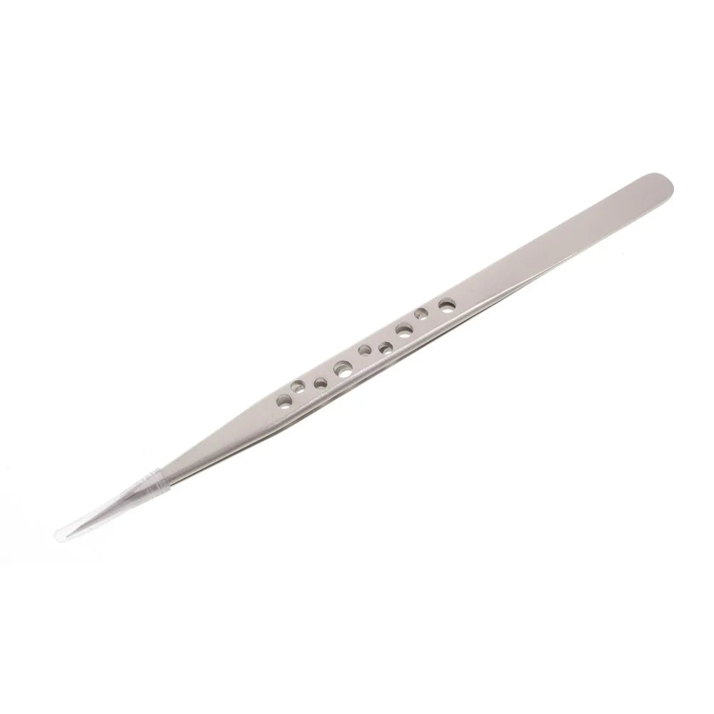 SUNSHINE ST-14K High Strength Metal Long Pointed Tip Tweezers - 2