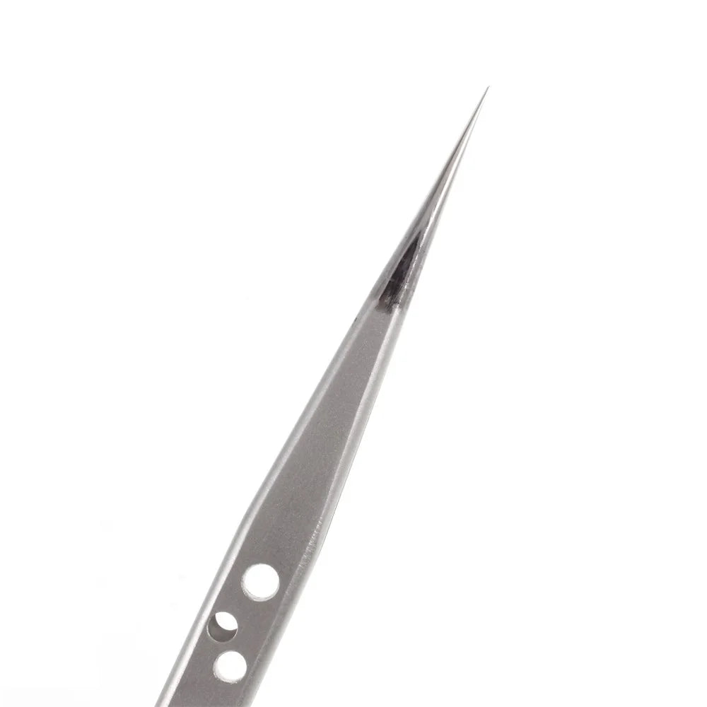 SUNSHINE ST-14K High Strength Metal Long Pointed Tip Tweezers - 4