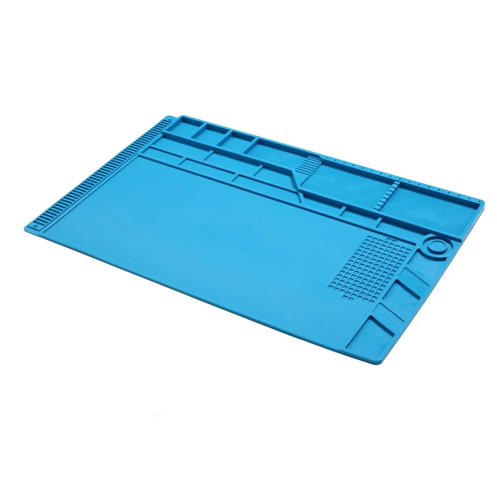 S-180 Soldering Station Iron Phone PC Computer Repair Mat Magnetic Heat Insulation Silicone Pad - 5