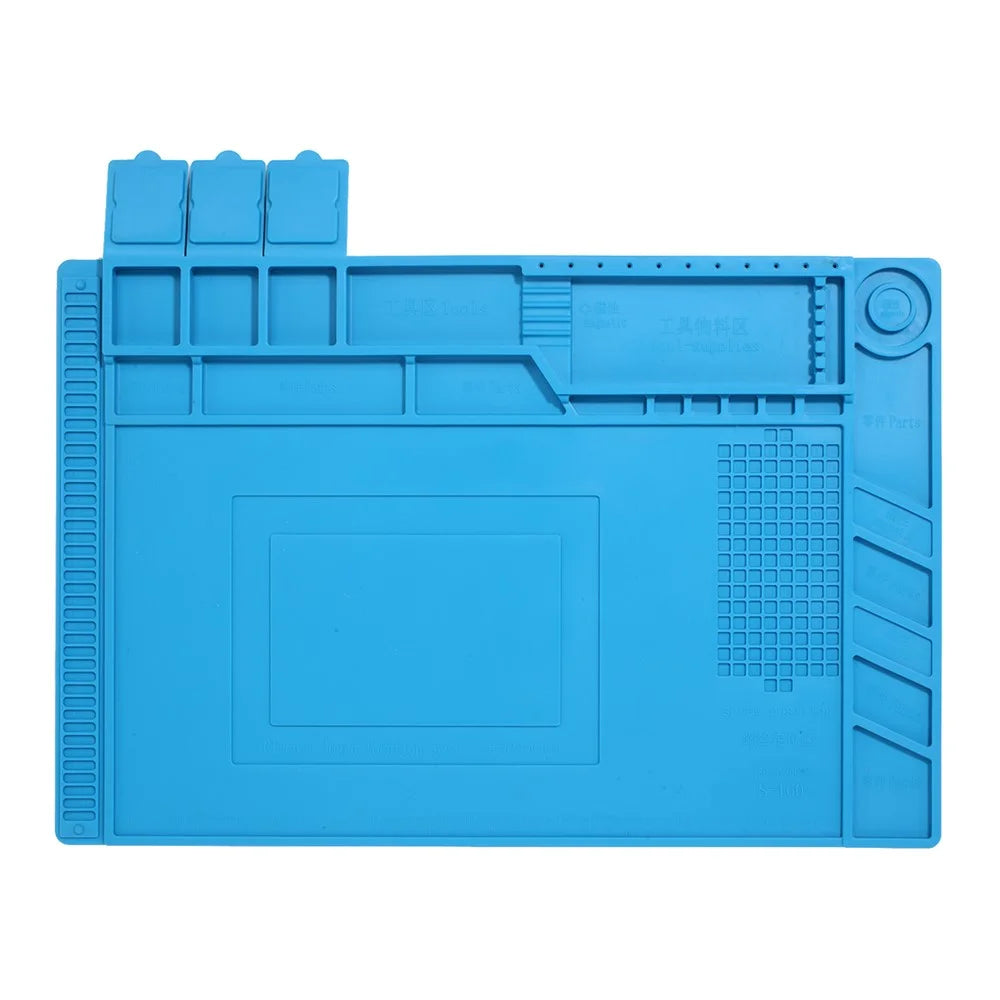 S-160 Magnetic Soldering Mat Heat Insulation Electronics Repair Magnetic Pad - 1