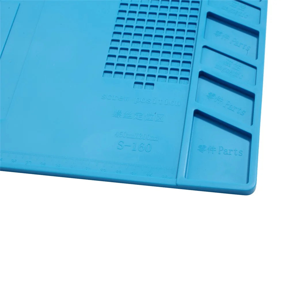 S-160 Magnetic Soldering Mat Heat Insulation Electronics Repair Magnetic Pad - 4