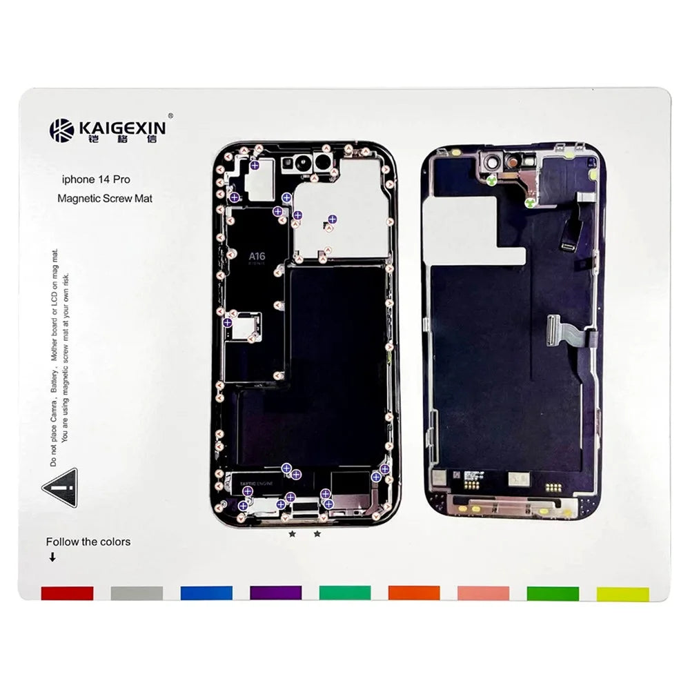 Magnetic Screw Mat for iPhone 14 Pro Work Pad Phone Repairing Tool Mat - 1