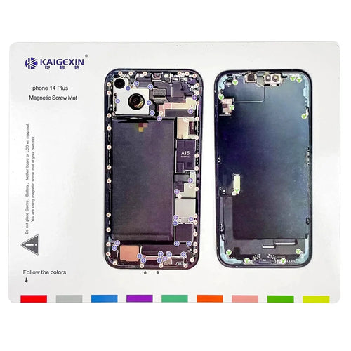 Magnetic Screw Mat for iPhone 14 Plus Work Pad Phone Repairing Tool Mat - 1