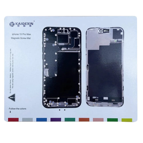 For iPhone 15 Pro Max Magnetic Screw Mat Work Pad Phone Repairing Tool Mat - 1
