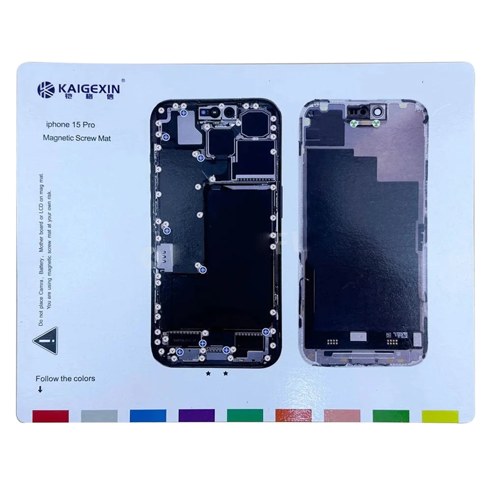 Magnetic Screw Mat for iPhone 15 Pro Work Pad Phone Repairing Tool Mat - 1
