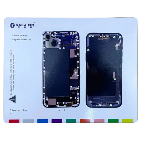 Magnetic Screw Mat for iPhone 15 Plus Work Pad Phone Repairing Tool Mat - 1