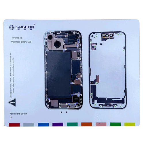 Magnetic Screw Mat for iPhone 15 Work Pad Phone Repairing Tool Mat - 1