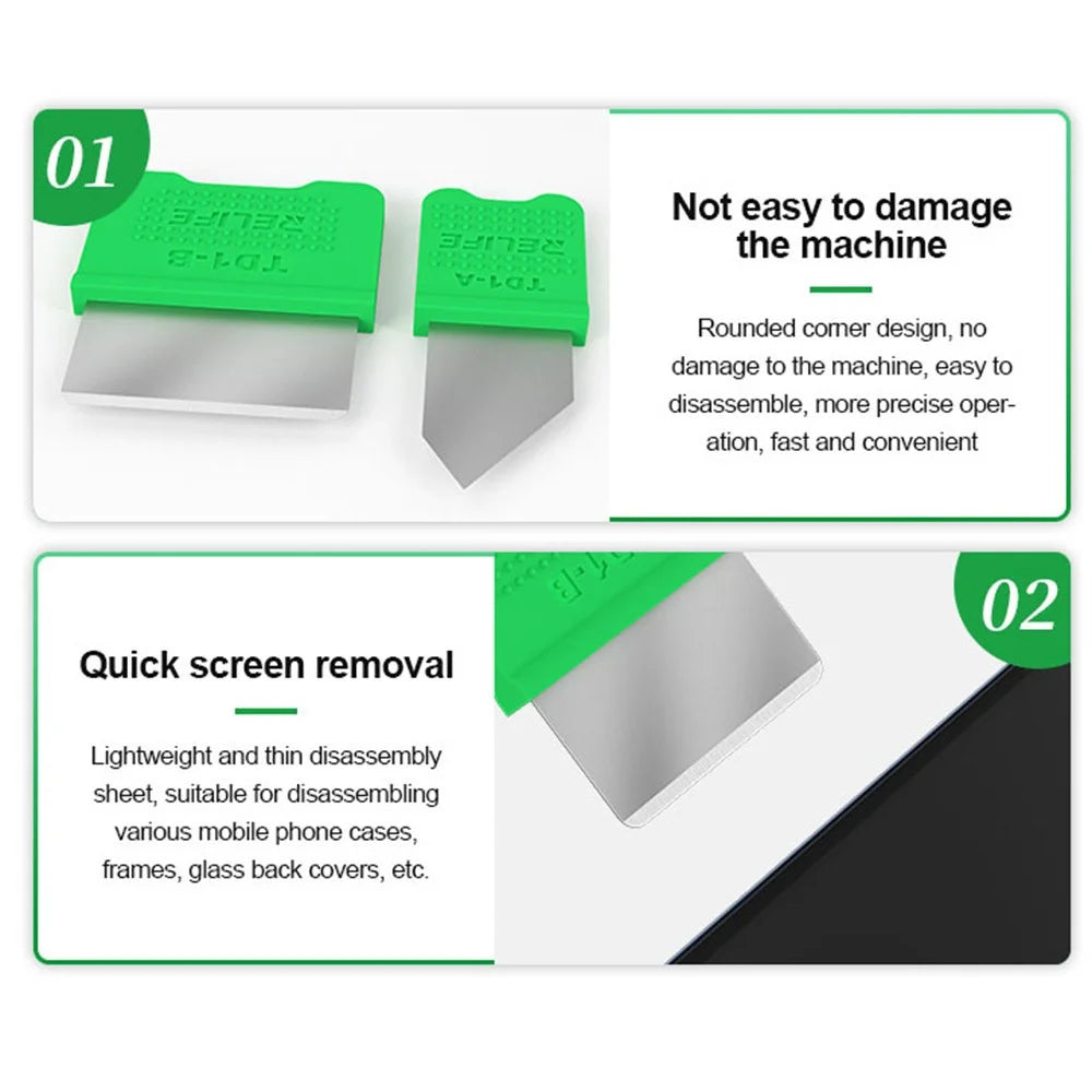 RELIFE TD1-A / B Screen Disassembly Blade Repair Opening Tool Set for Cell Phone and Tablet LCD - 7
