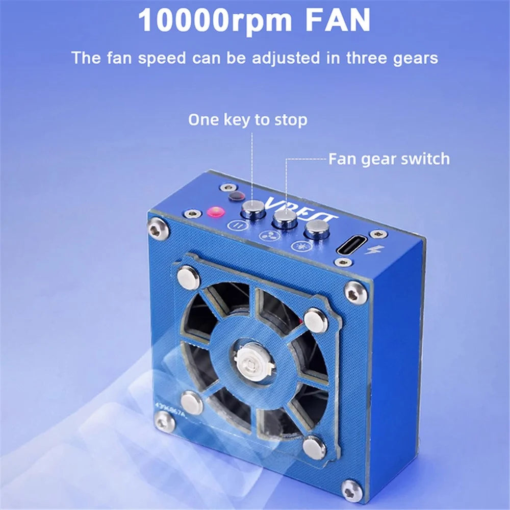 VBEST VBST-491 2-in-1 Cooling Fan 3 Speed UV Curing Radiating Fan for PCB Welding Repair - 4