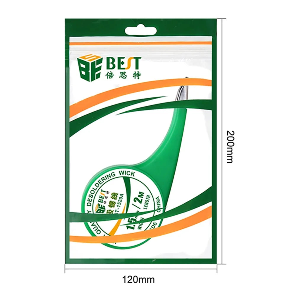 BEST Wick Remover Tin Anti-Hot Desoldering Wick Wire Removal Line Repair Tool - BET-1520A - 7
