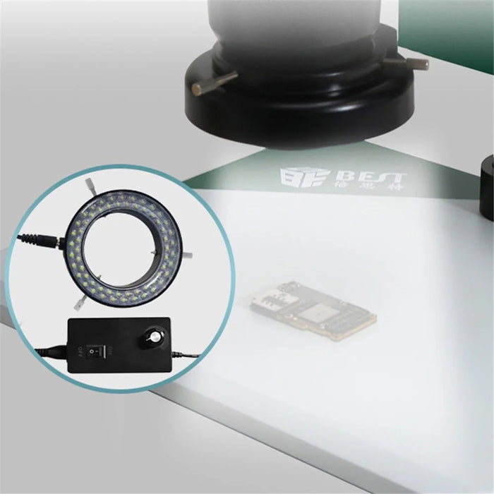BEST BST-X65 Binocular Microscope 6.5X-65X LED Lighting Mechanical Microscope - 5
