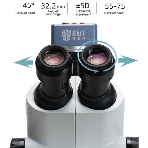 BEST BST-X65S Trinocular Microscope LED Lighting 4K Camera Microscope - 2