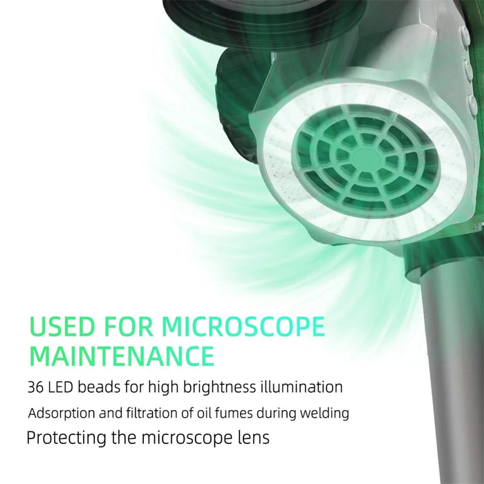 BEST BST-X110 Microscope LED Lighting Smoker Repair Work Exhaust Fan - 3