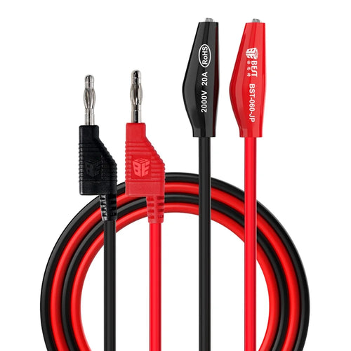 BEST BST-060-JP Stackable Banana Plug to Alligator Clip Test Leads - 1