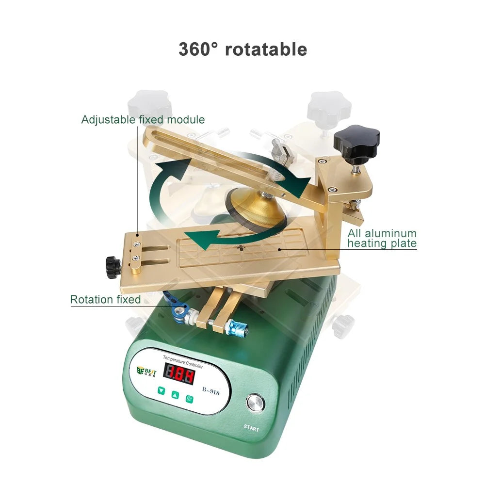BEST B-918A Rotary Phone Screen Vacuum Separator 220V - EU Plug - 2