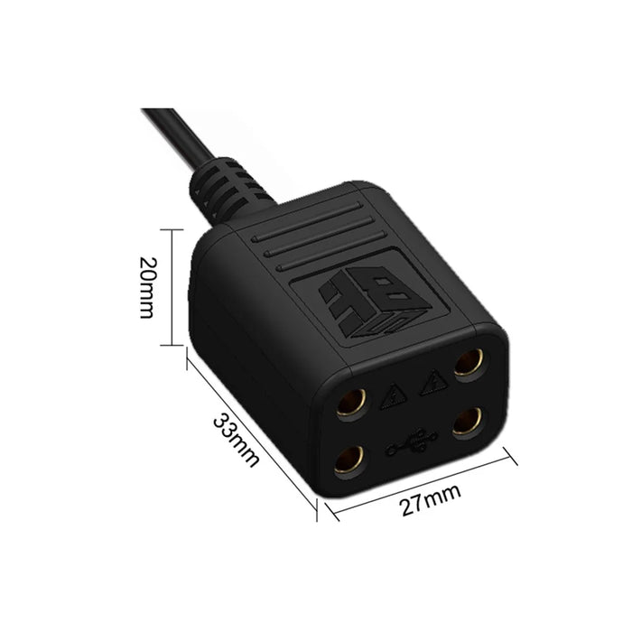 BEST BST-090-JP Stacked Banana Plug Female Head Power Multi-Use Extended Interface Cord 4 in 1 - 6