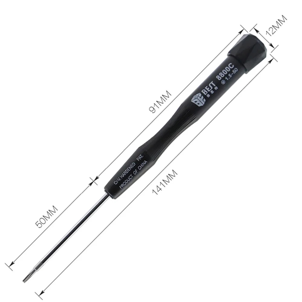 BEST BST-8800C Precision Screwdriver Phone Tablet PC Repair Tool, 50mm - Pentalobe 1.5 - 6