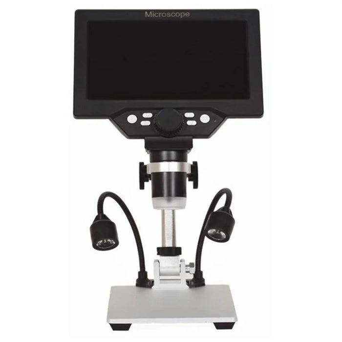 G1200D 7 inch LCD Display Digital Microscope Electronic 12MP Amplification Magnifier, Battery Version - 2