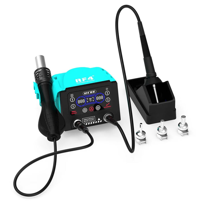 RF4 RF-H7 220V 2 in 1 Digital Display Hot Air Rework Station and Soldering Iron Station, EU Plug - 5