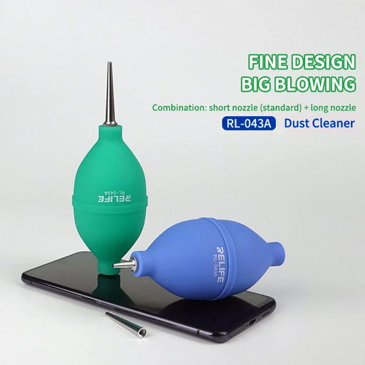 RELIFE RL-043A Dust Cleaner Air Blower Ball 2-in-1 Dust Blower for Phone Repairing Cleaning - Green - 2