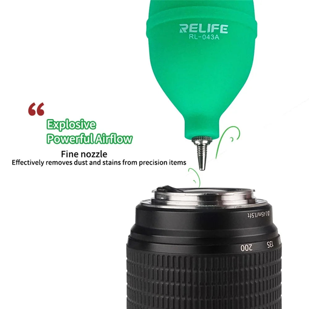 RELIFE RL-043A Dust Cleaner Air Blower Ball 2-in-1 Dust Blower for Phone Repairing Cleaning - Green - 3