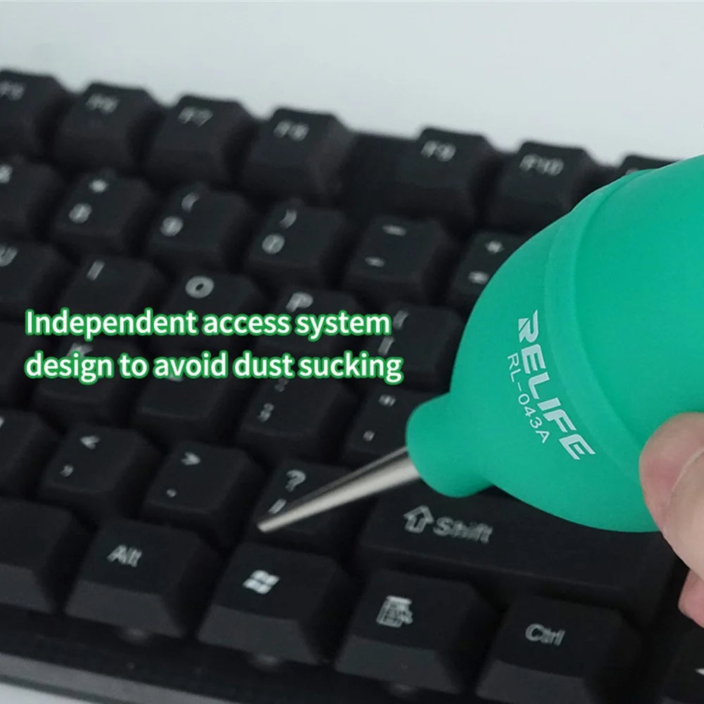 RELIFE RL-043A Dust Cleaner Air Blower Ball 2-in-1 Dust Blower for Phone Repairing Cleaning - Green - 7