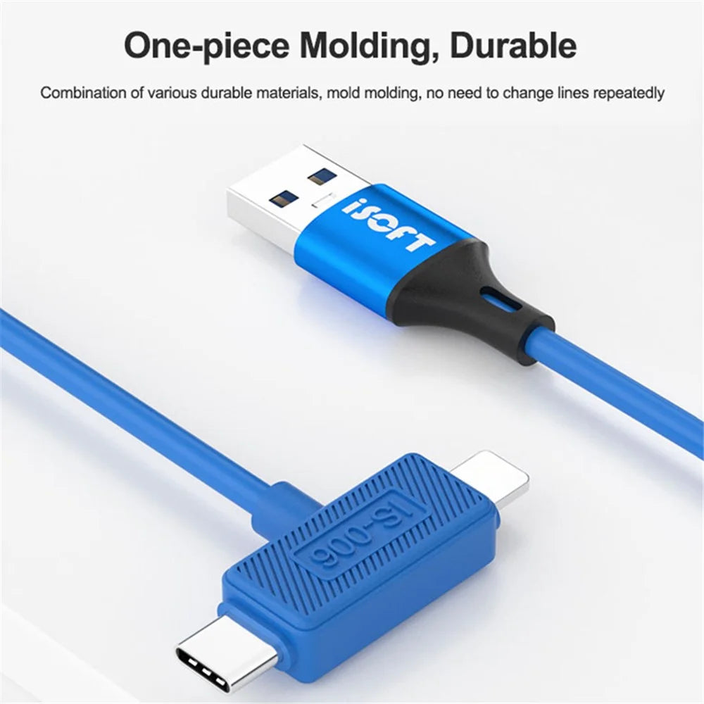 ISOFT IS-006 Dual Interface Repair Data Cable for iPhone / iPad Charging Data Transmission - 7
