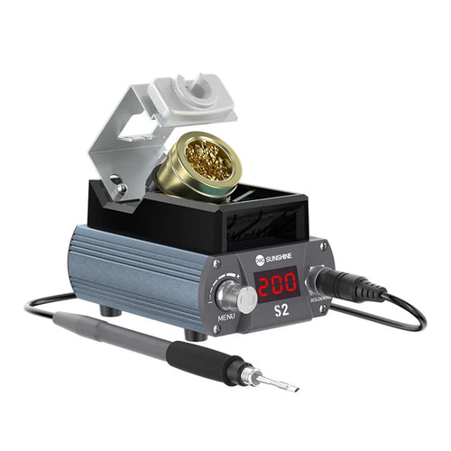 SUNSHINE S2 Precise Soldering Station Digital Display Soldering Station for C210 Soldering Iron Tips - US Plug - 1