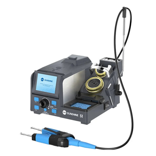 SUNSHINE S1 Intelligent Precision Soldering Station Smart Sleep Color Screen Display Soldering Station - US Plug - 1