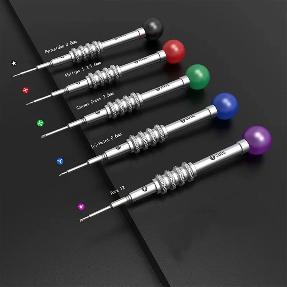 2UUL SD92 5-Piece Precision Steel Screwdriver Set for Phone, Home Appliance Repair - 2